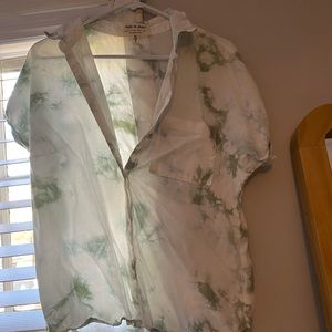 Small Anthropologie Cloth and Stone Top